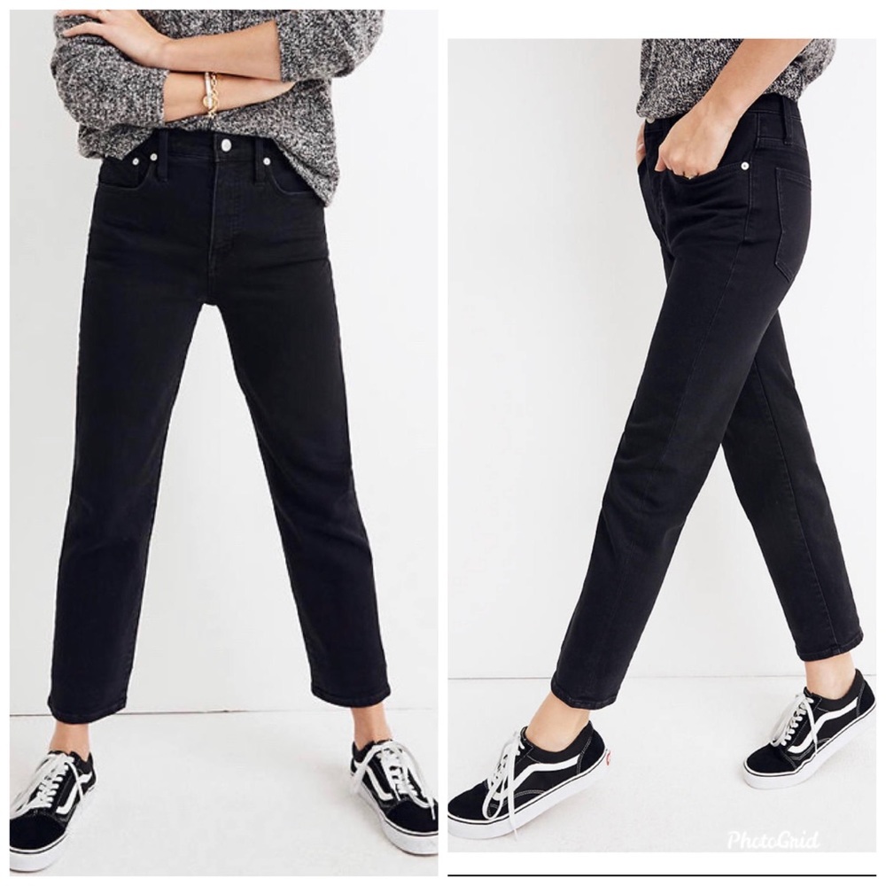 Madewell Classic Straight Jeans Lunar Black 25